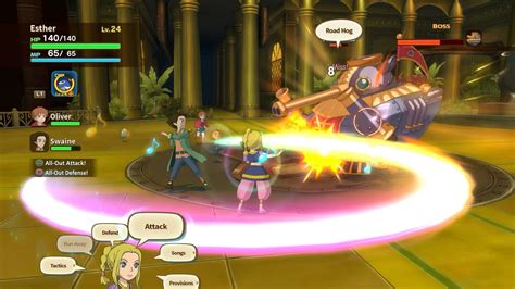 Ni no kuni wrath of the white witch gameplay footage